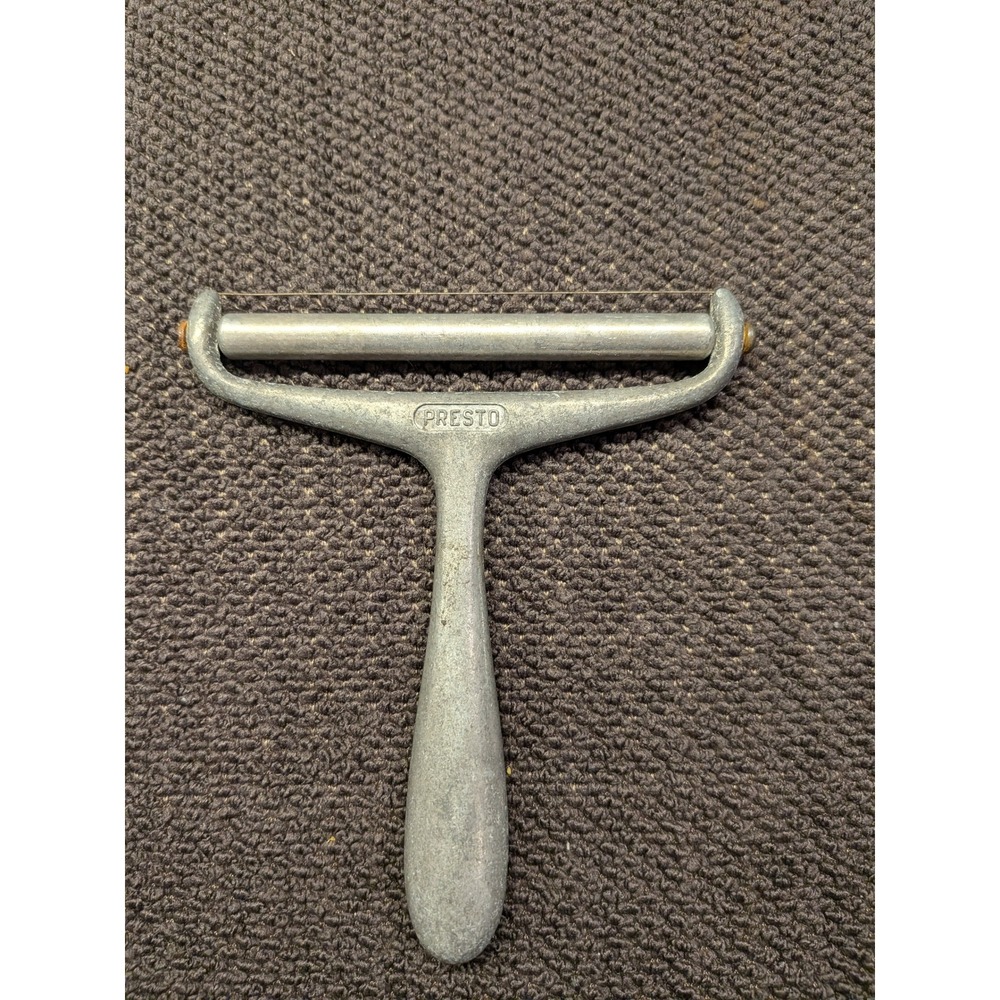 Vintage Presto Cast Aluminum Wire Cheese Slicer Mid-Century